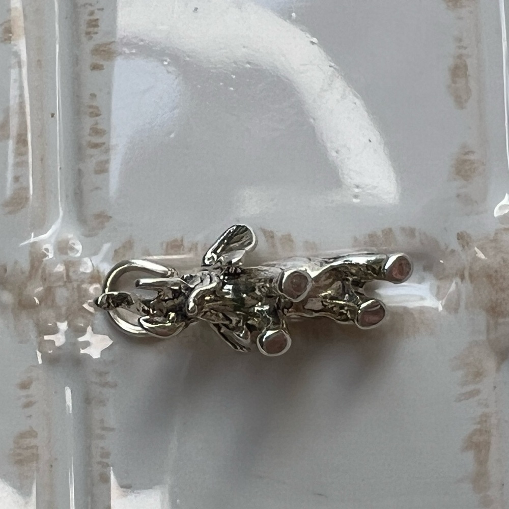 Elephant Charm Pendant – Vintage NOS Sterling Silver 925 - Picture 5 of 7